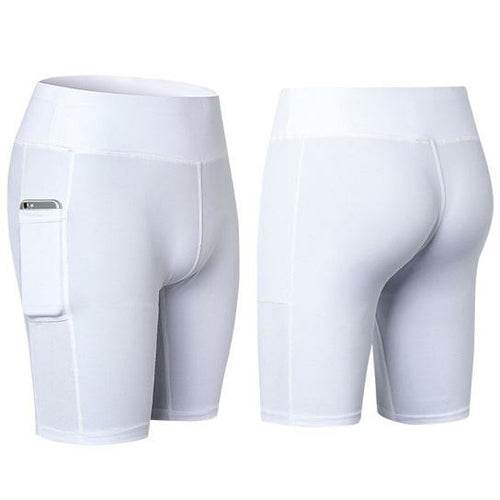 All Seasons Yoga Shorts Stretchable With Phone Pocket - Big J's Showstoppin' Store